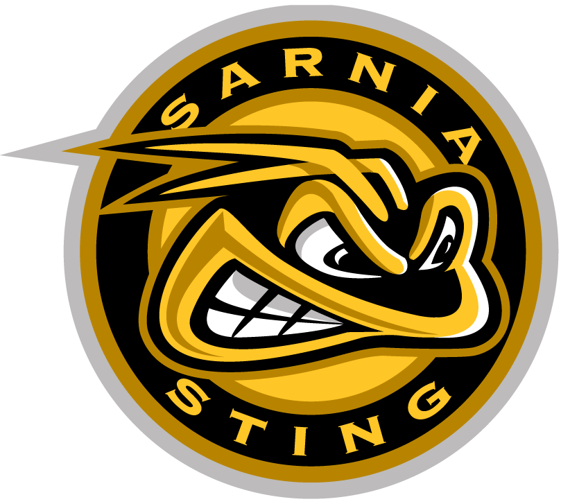 Sarnia Sting 2014 15-2018 19 Primary Logo vinyl decal